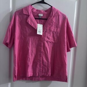 a new day Pink Button Down Shirt